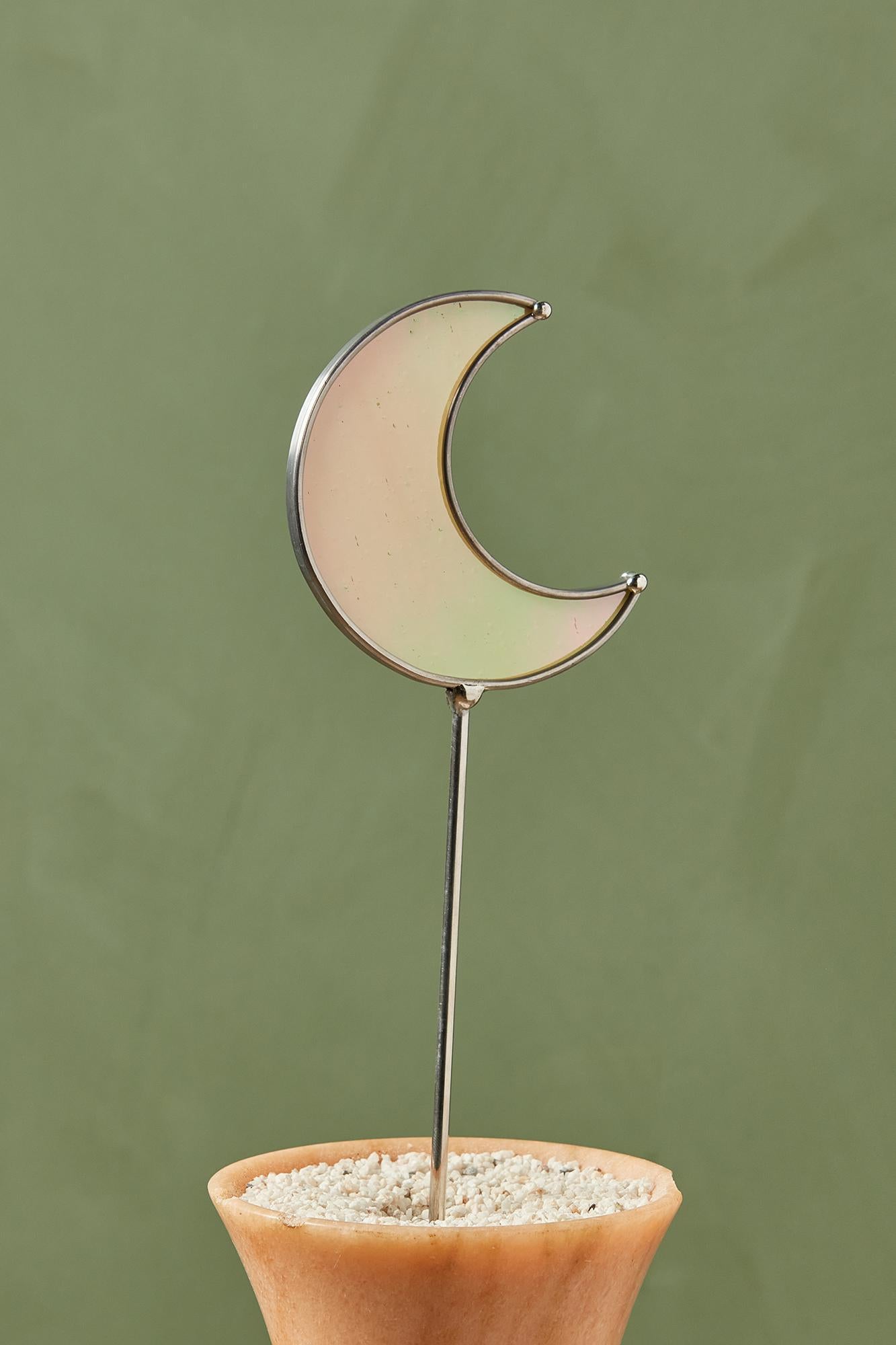 Stained Glass Heart Stake