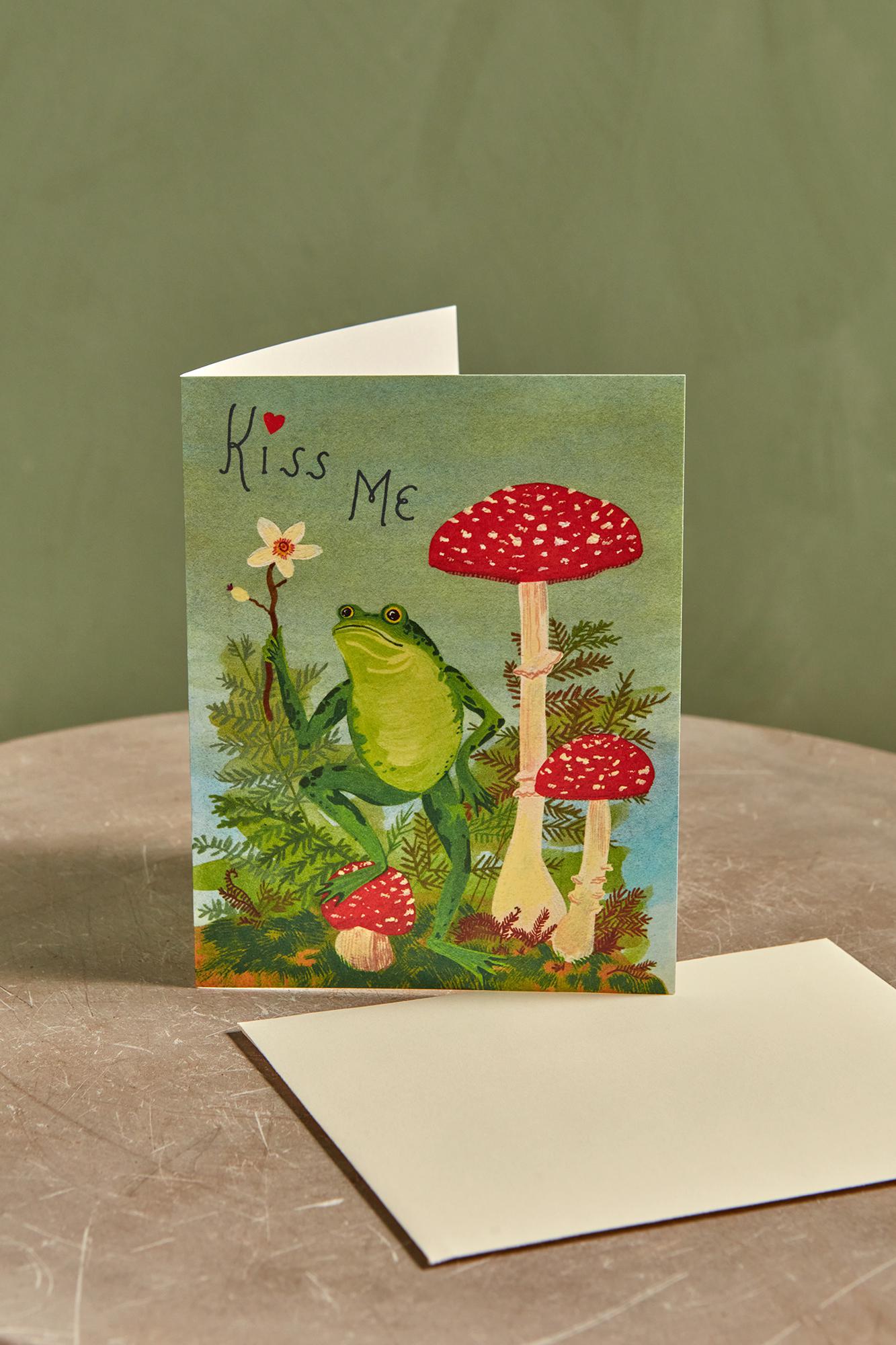 Kiss Me Frog Card