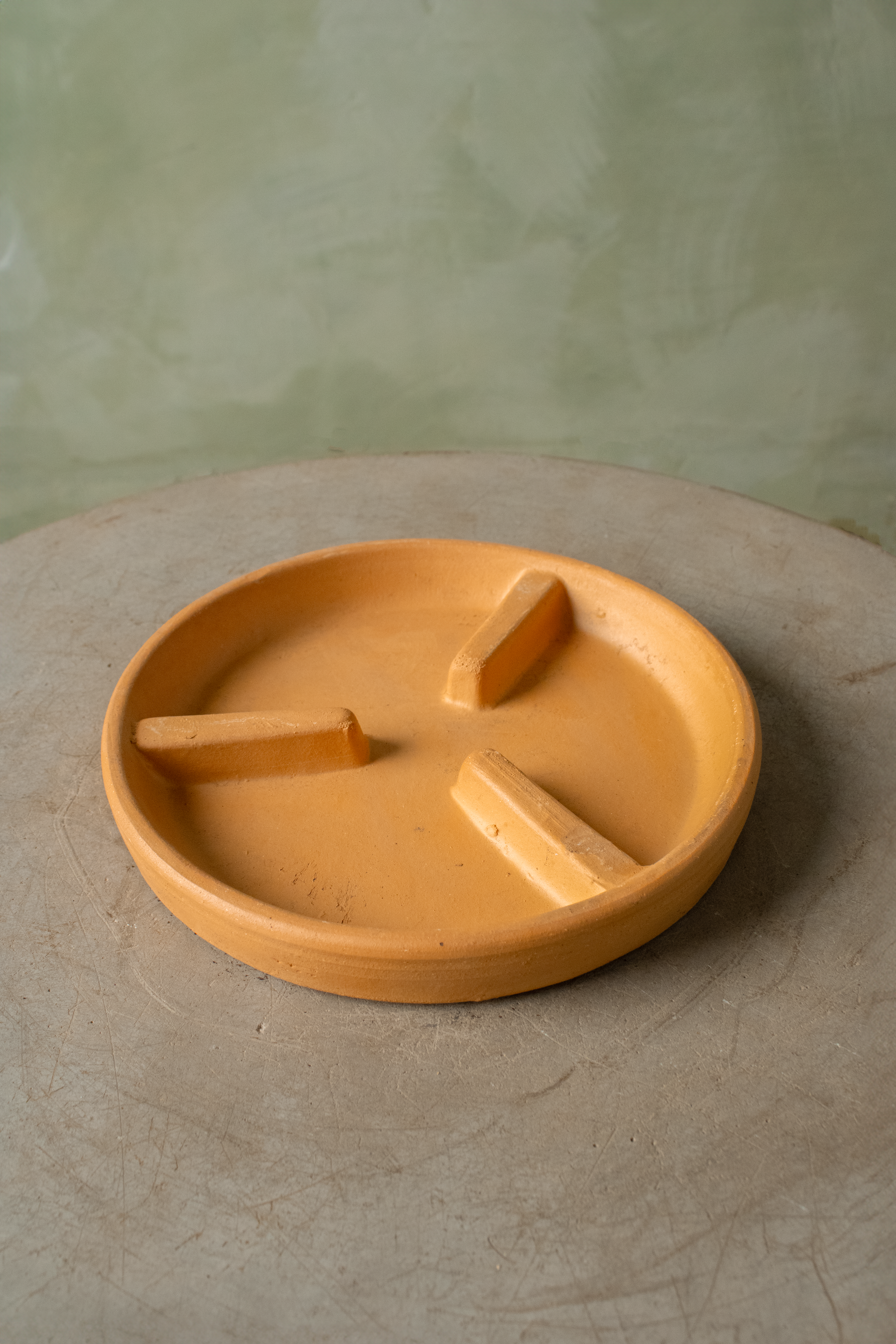 Clay Cylinder Saucer