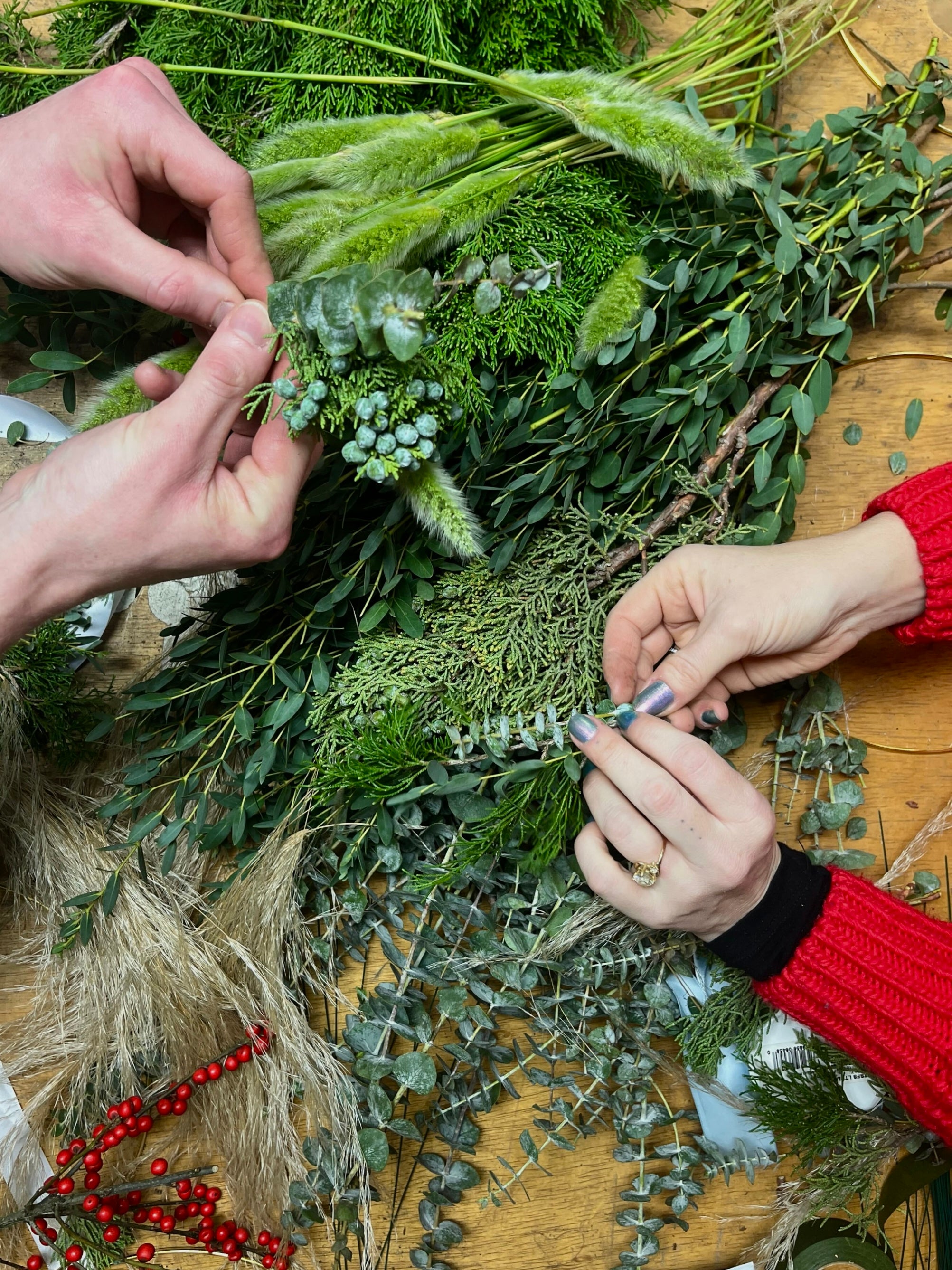 12/19 Holiday Wreath Workshop @ 6PM REWILD Capitol Hill