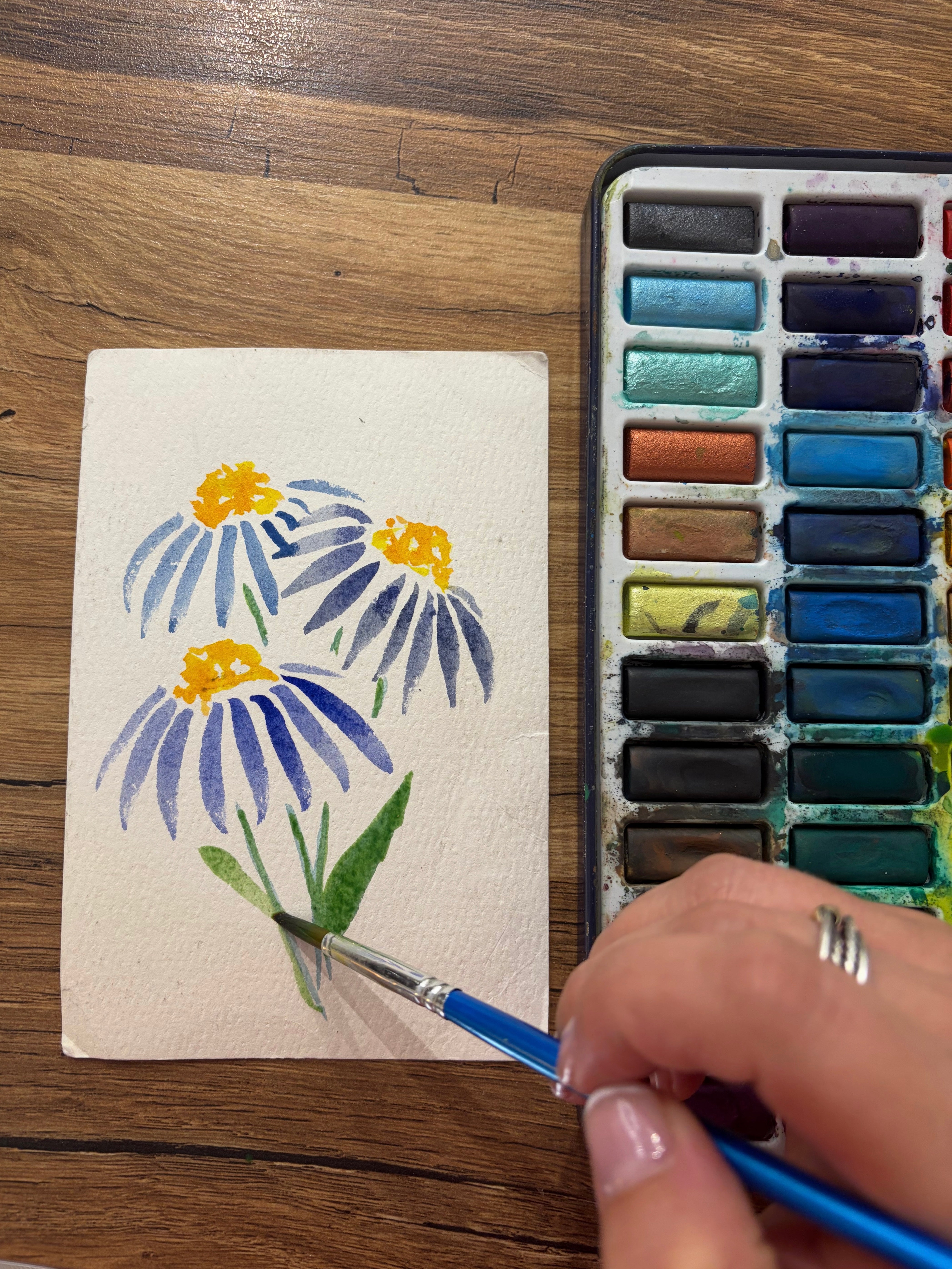 Botanical Watercolor Workshop @ Ballston Quarter - 11am on August 16th